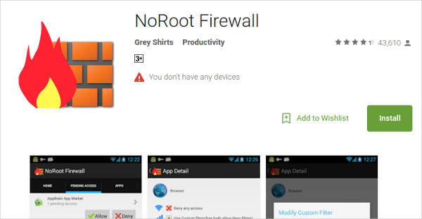 noroot firewall tutorial